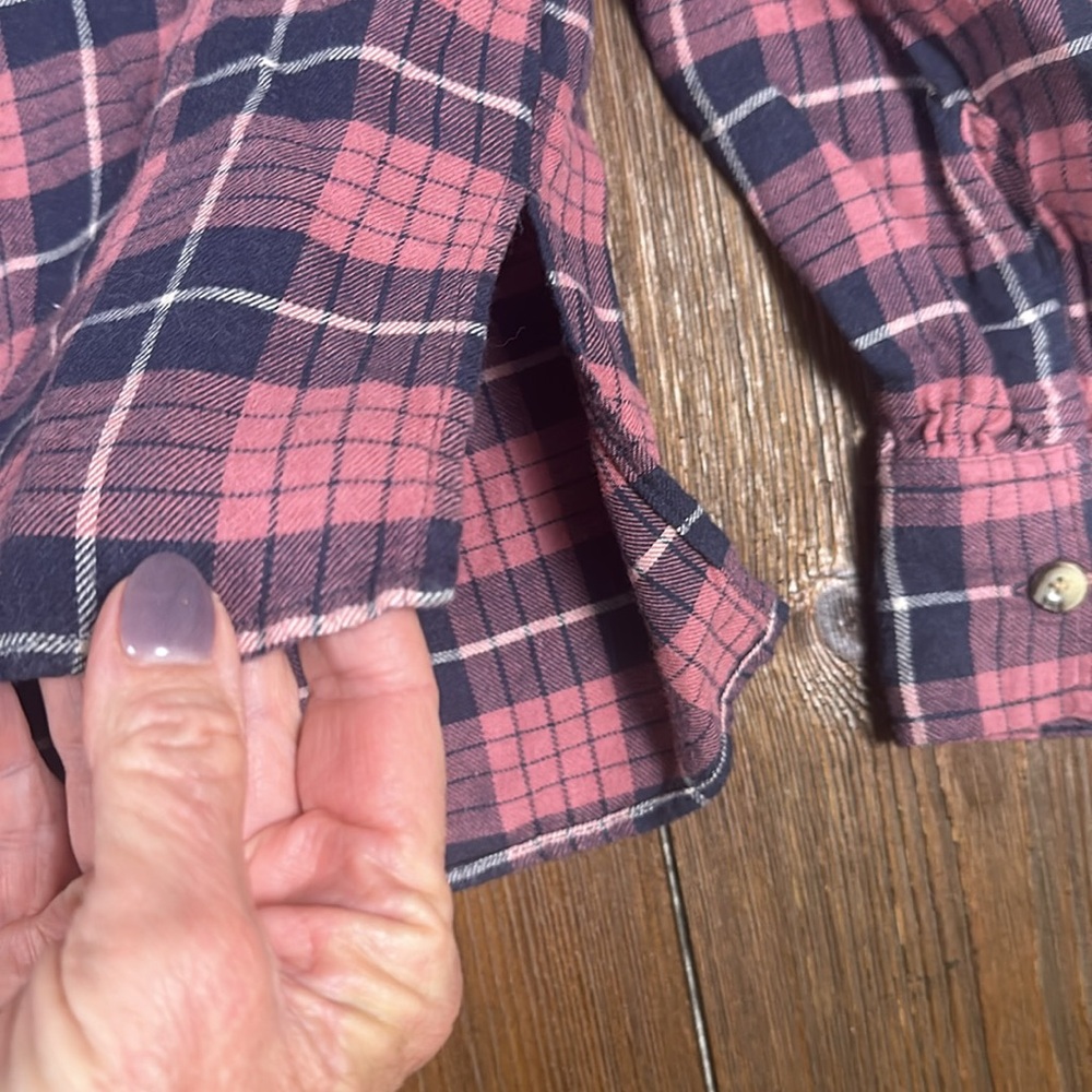 Rails Andie Plaid Button Up Collared Top Size M R… - image 7